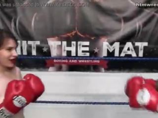 Black Male Boxing BEAST vs Tiny White young female Ryona