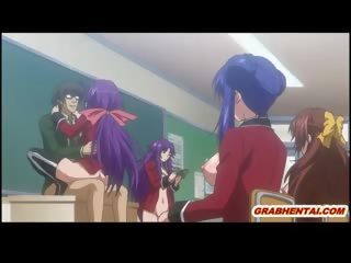 Ngandhut hentai coeds groupsex lesson in the kelas