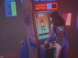 Tracer Is Tickled In DVA's Arcade