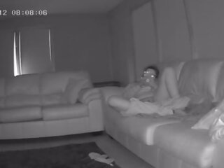 Sister in Law Caught Masturbating on My Couch Housesitting Hidden Cam