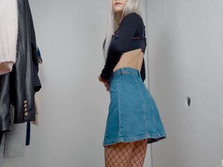 Teen slattern got a Huge Cumshot in the Fitting Room - Eva | xHamster