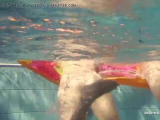 Mia and Petra Undress Eachother in the Swimmingpool. | xHamster