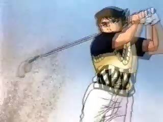 Anime sweetie bevágta kutyaszerű stílus tovább a golf mező