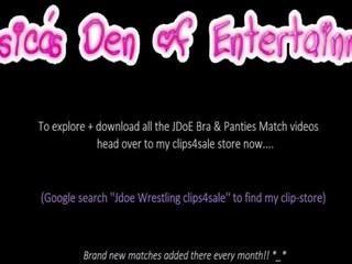 Bra & Panties Match Strip Wrestling - Loser gets.