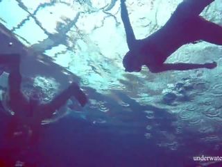 Marusia and Melisa Darkova Underwater Lesbos: Free xxx clip 02
