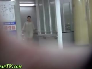 Asian Hos Pee In Toilet